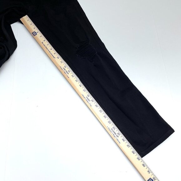 NEW Hollister Men's Black Slim Straight Leg Jeans Distressed Stretch 29 x 30 - Picture 7 of 11